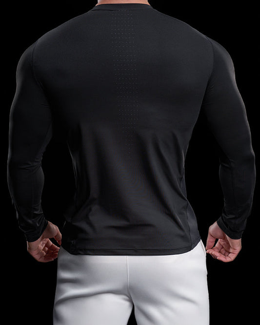High Stretch Compression Long Sleeve Sports Shirt for Men New