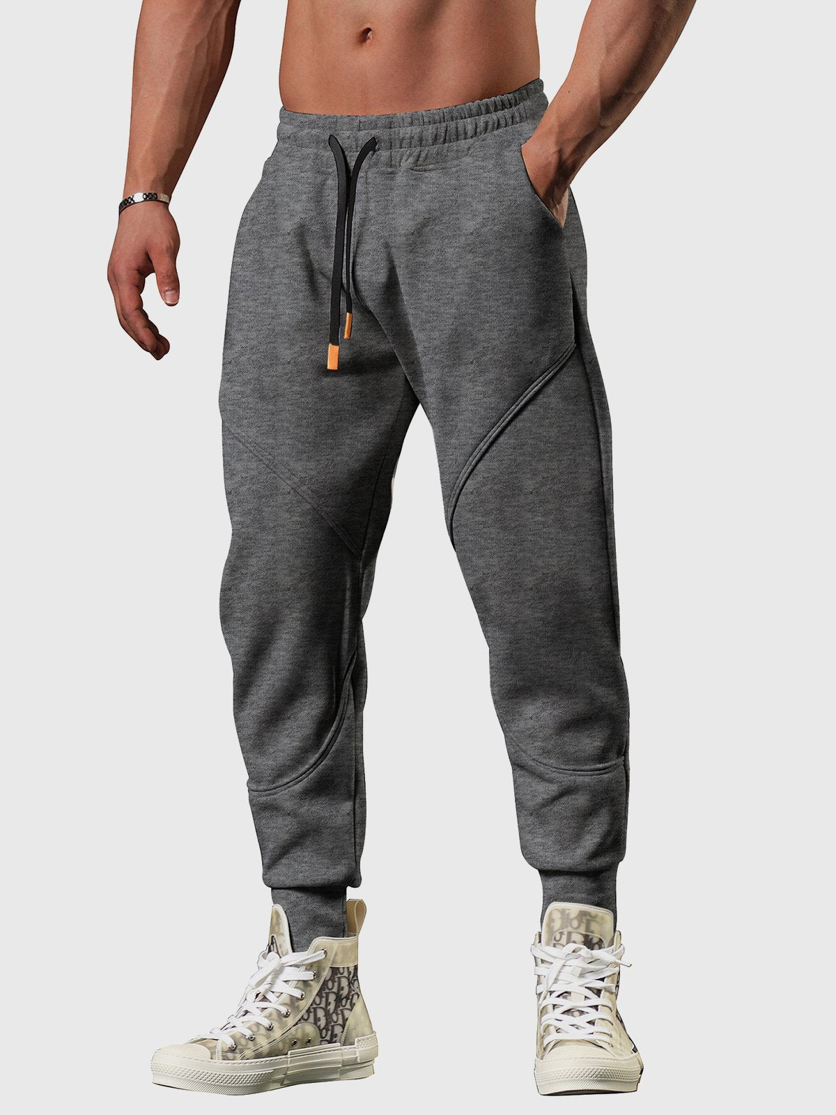 Men’s Motion Sweatpants Loose Fit Tapered Joggers for Gym & Running