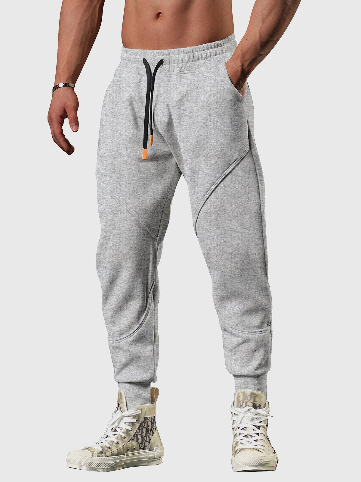Men’s Motion Sweatpants Loose Fit Tapered Joggers for Gym & Running