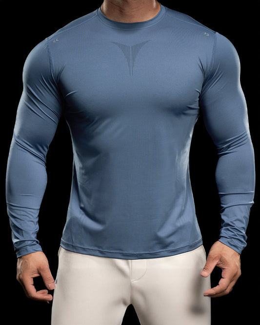High Stretch Compression Long Sleeve Sports Shirt for Men