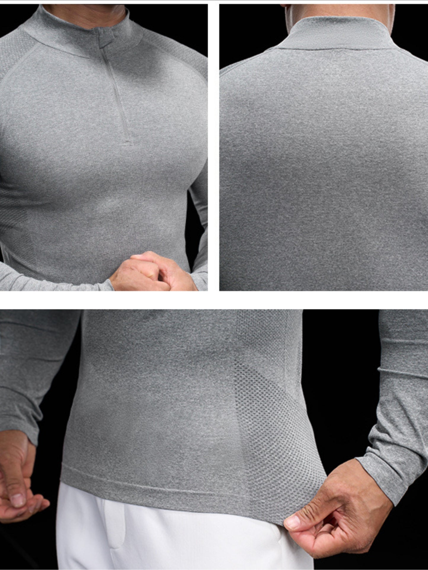 Men’s Long Sleeve Compression Quick-Dry Base Layer