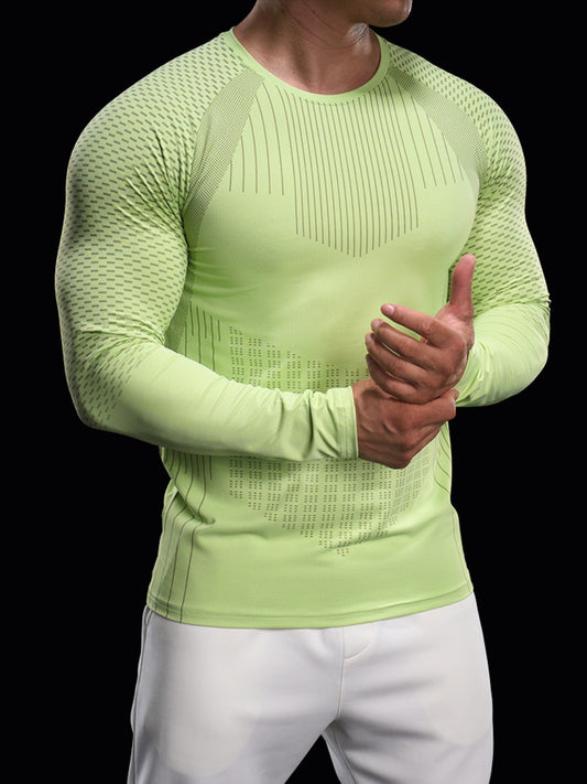 Men’s Long Sleeve Compression Quick-Dry Shirt New