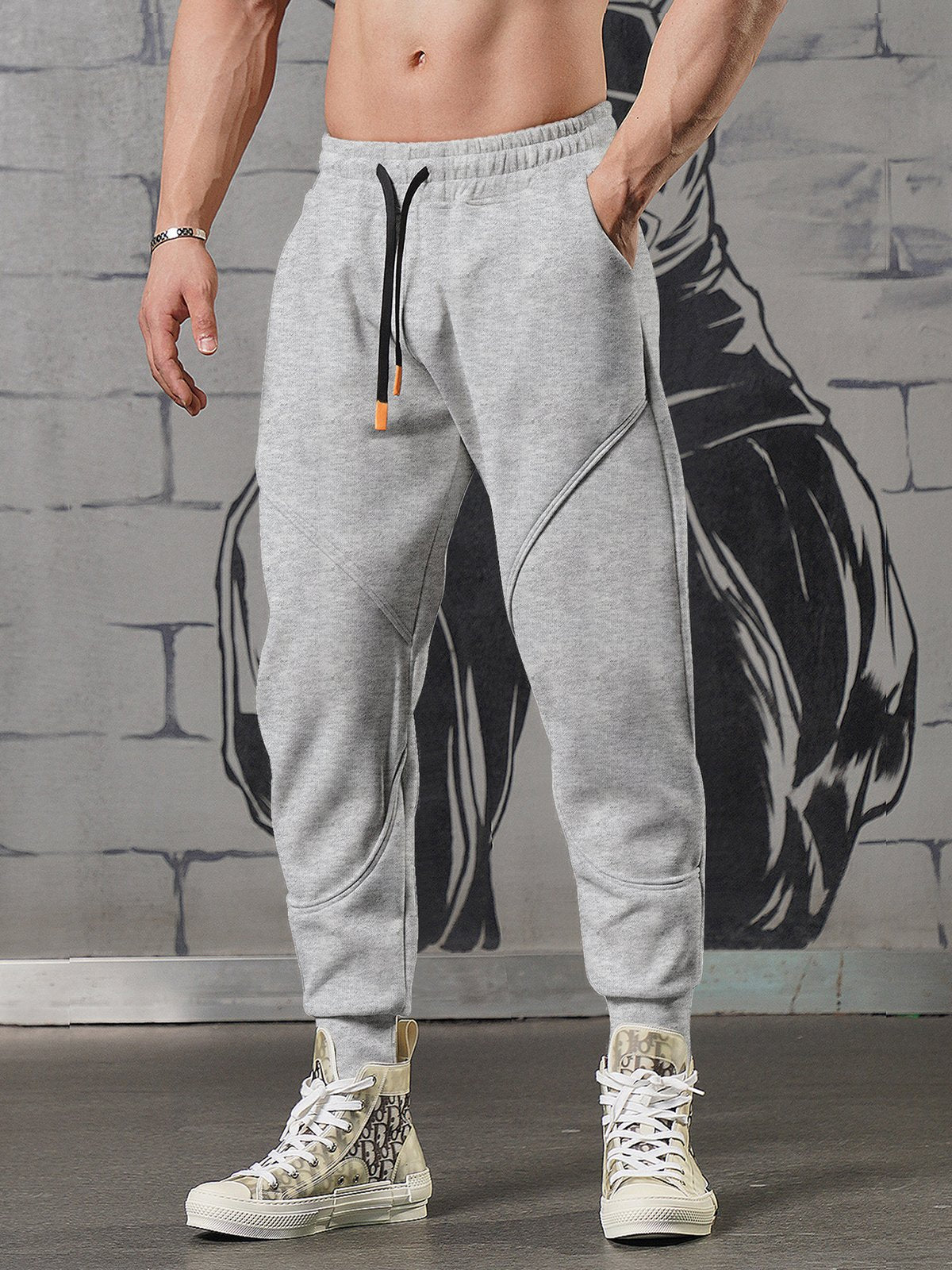 Men’s Motion Sweatpants Loose Fit Tapered Joggers for Gym & Running