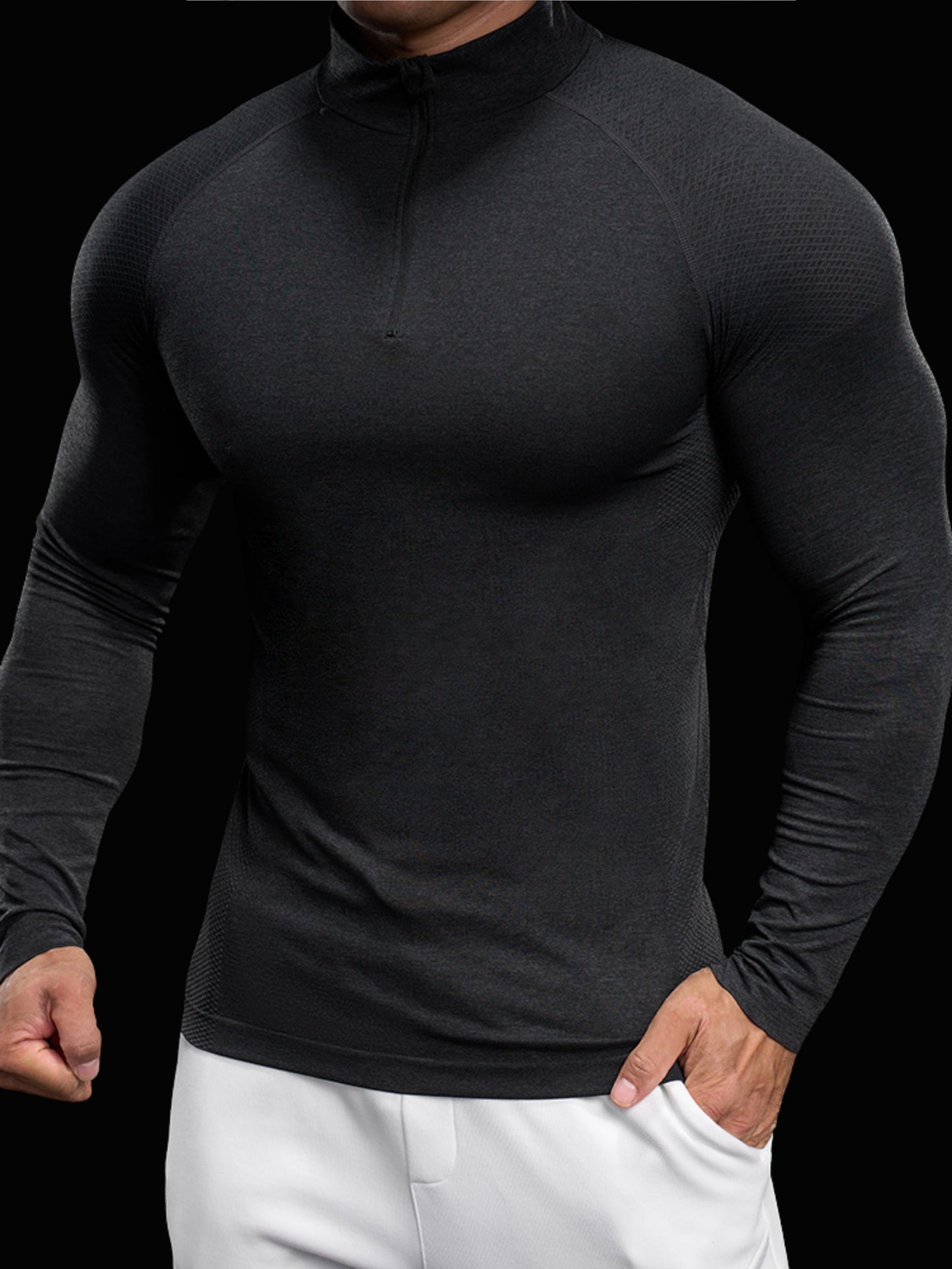 Men’s Long Sleeve Compression Quick-Dry Base Layer