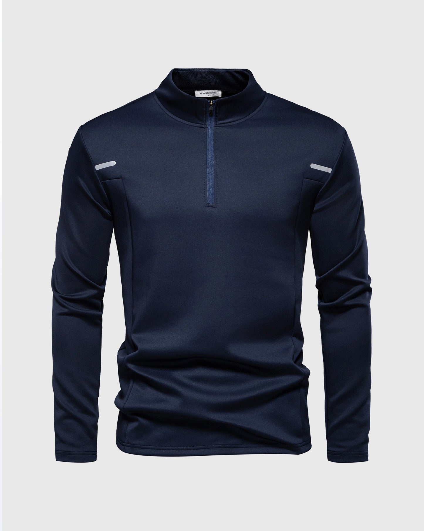 Men’s Reflective Quarter-Zip Running & Training Long Sleeve Shirt