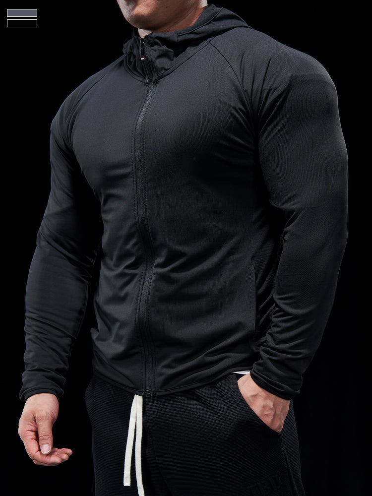 Men’s Zip-Up Hooded Sports Jacket New