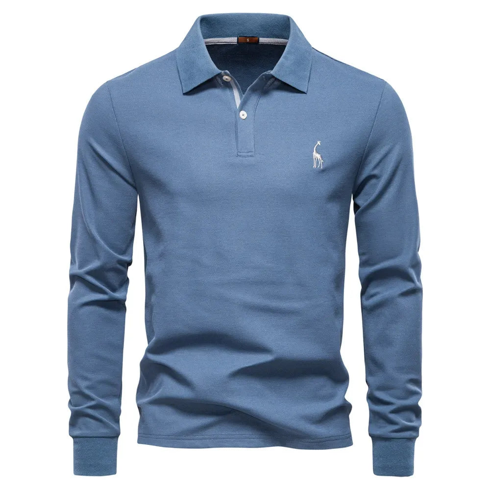 Men’s Solid Color Polo Shirt