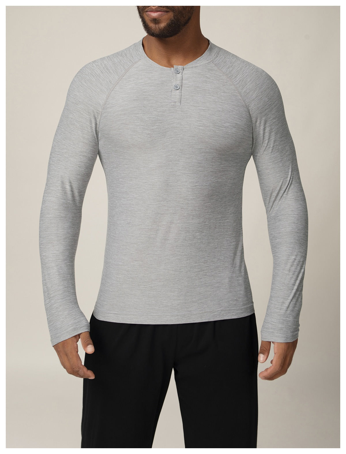 Men’s Quick-Dry Long Sleeve Athletic T-Shirt for Running, Gym
