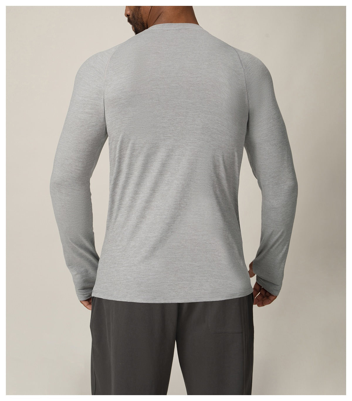 Men’s Quick-Dry Stretch Long Sleeve Sports Tee for Running & Training