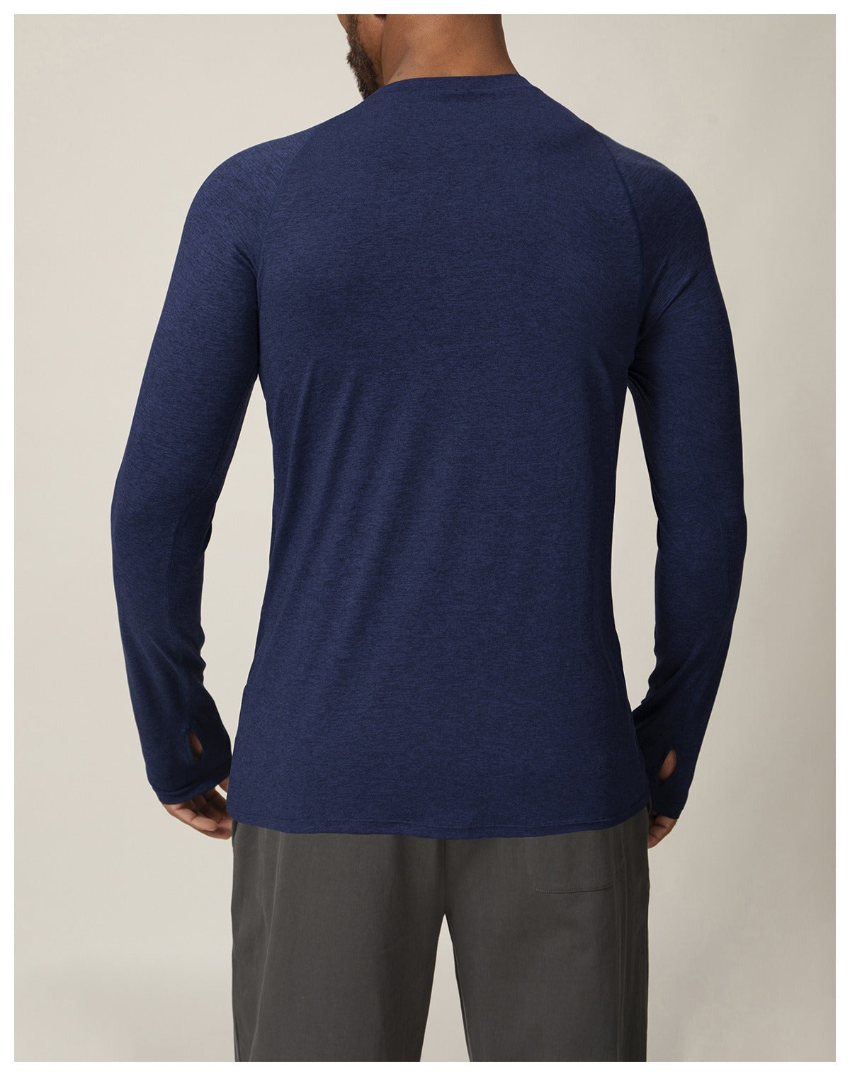 Men’s Quick-Dry Stretch Long Sleeve Sports Tee for Running & Training