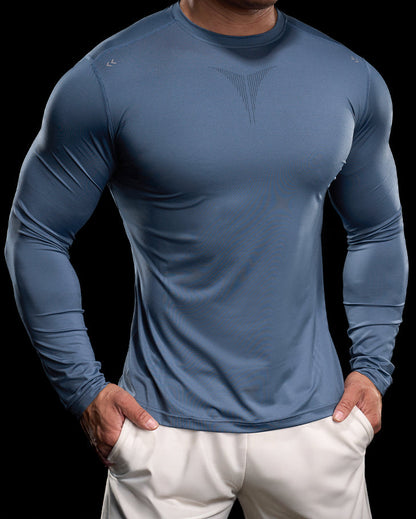 High Stretch Compression Long Sleeve Sports Shirt for Men New