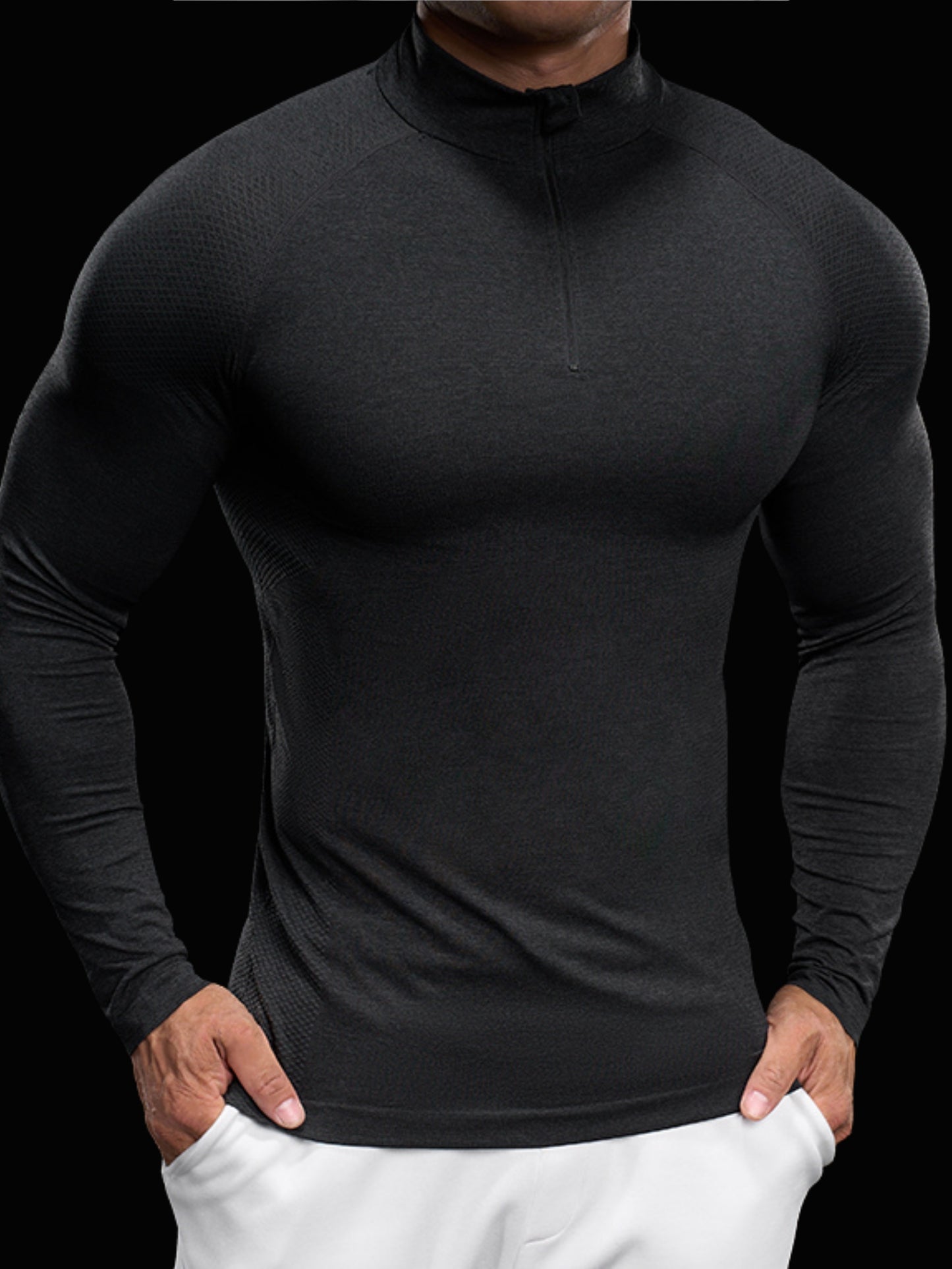 Men’s Long Sleeve Compression Quick-Dry Base Layer