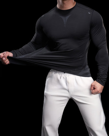 High Stretch Compression Long Sleeve Sports Shirt for Men New