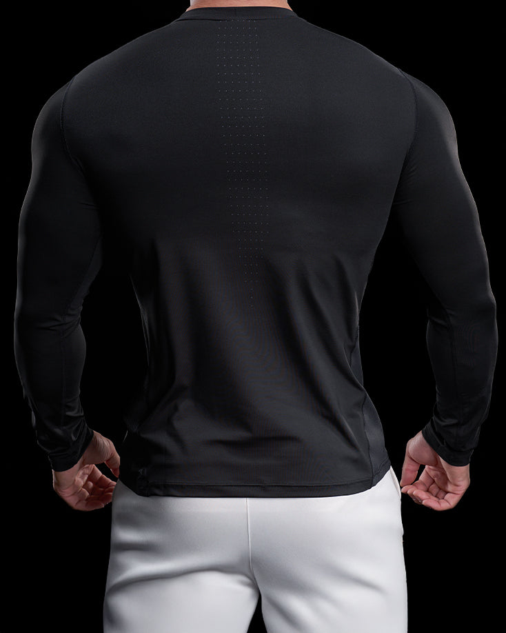 High Stretch Compression Long Sleeve Sports Shirt for Men New