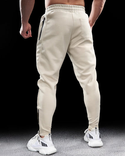 Men’s Slim Fit Cotton Joggers Long Sweatpants with Zippered Ankles New