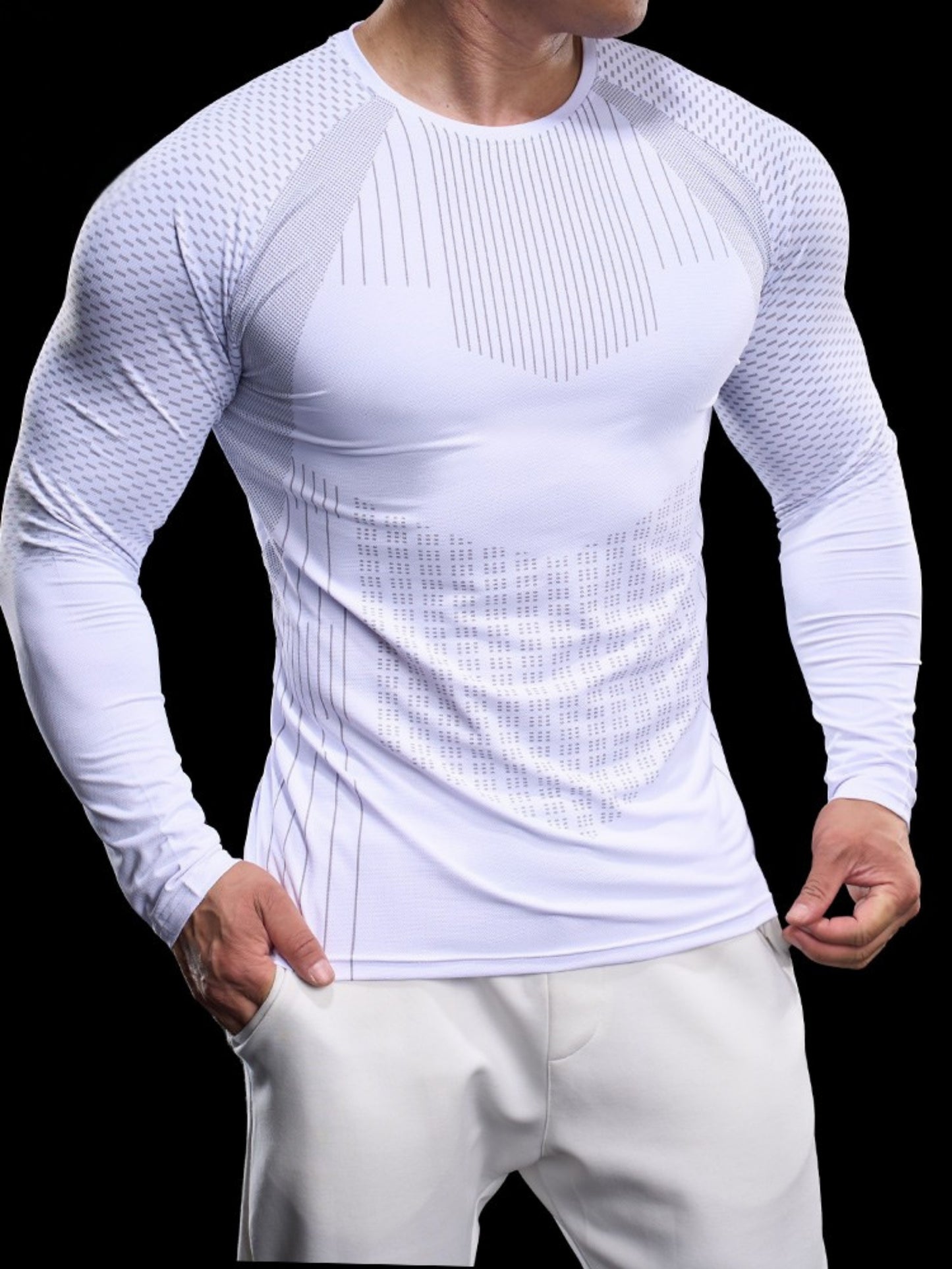 Men’s Long Sleeve Compression Quick-Dry Shirt