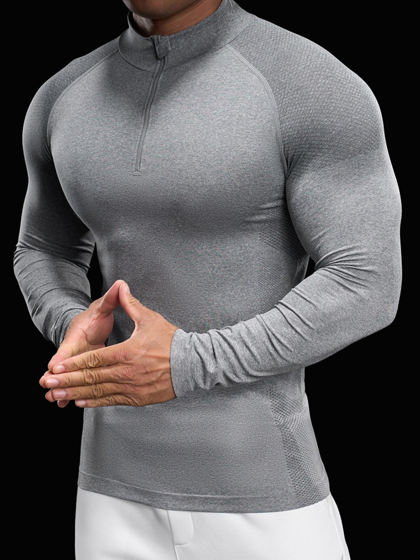 Men’s Long Sleeve Compression Quick-Dry Base Layer