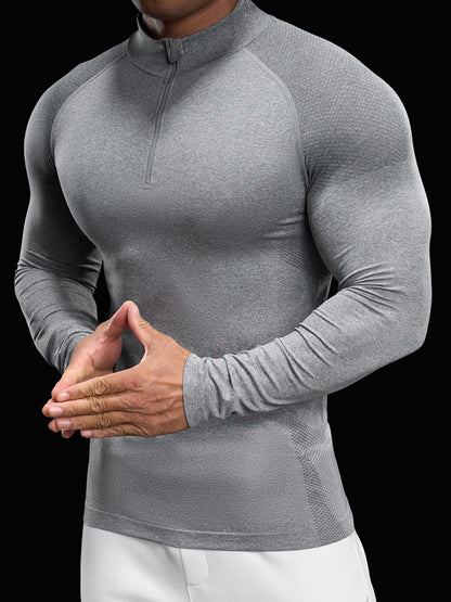 Men’s Long Sleeve Compression Quick-Dry Base Layer