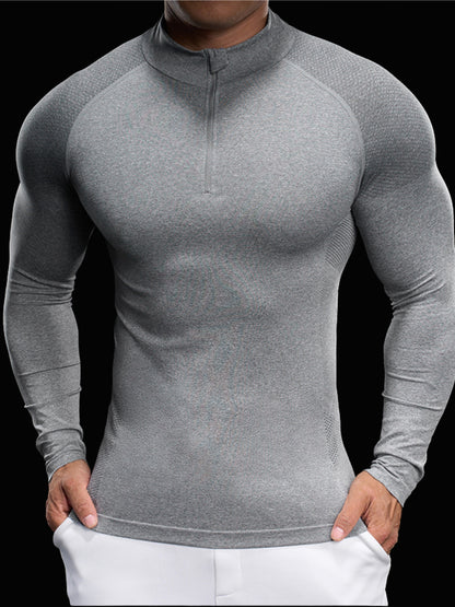 Men’s Long Sleeve Compression Quick-Dry Base Layer