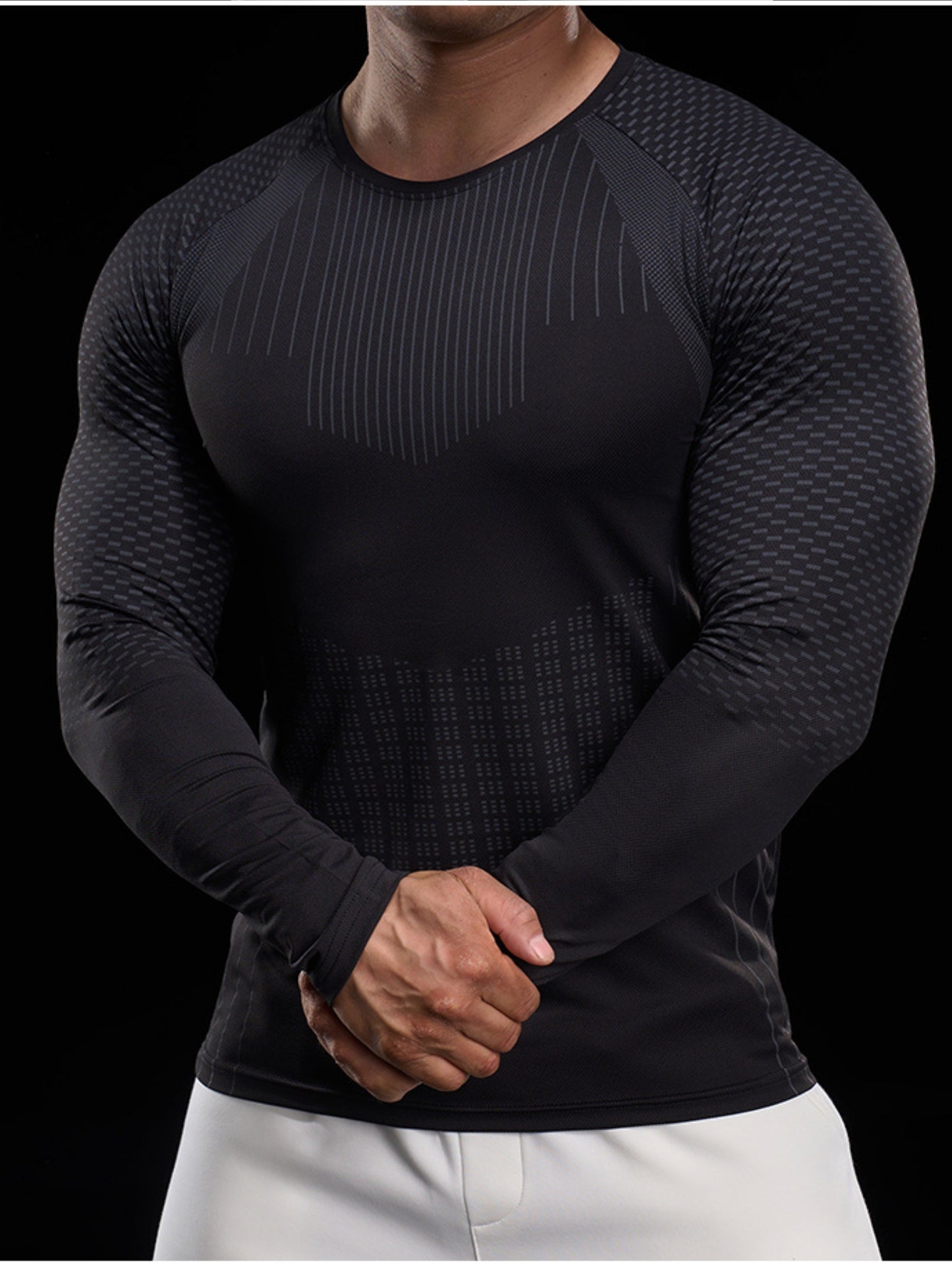 Men’s Long Sleeve Compression Quick-Dry Shirt