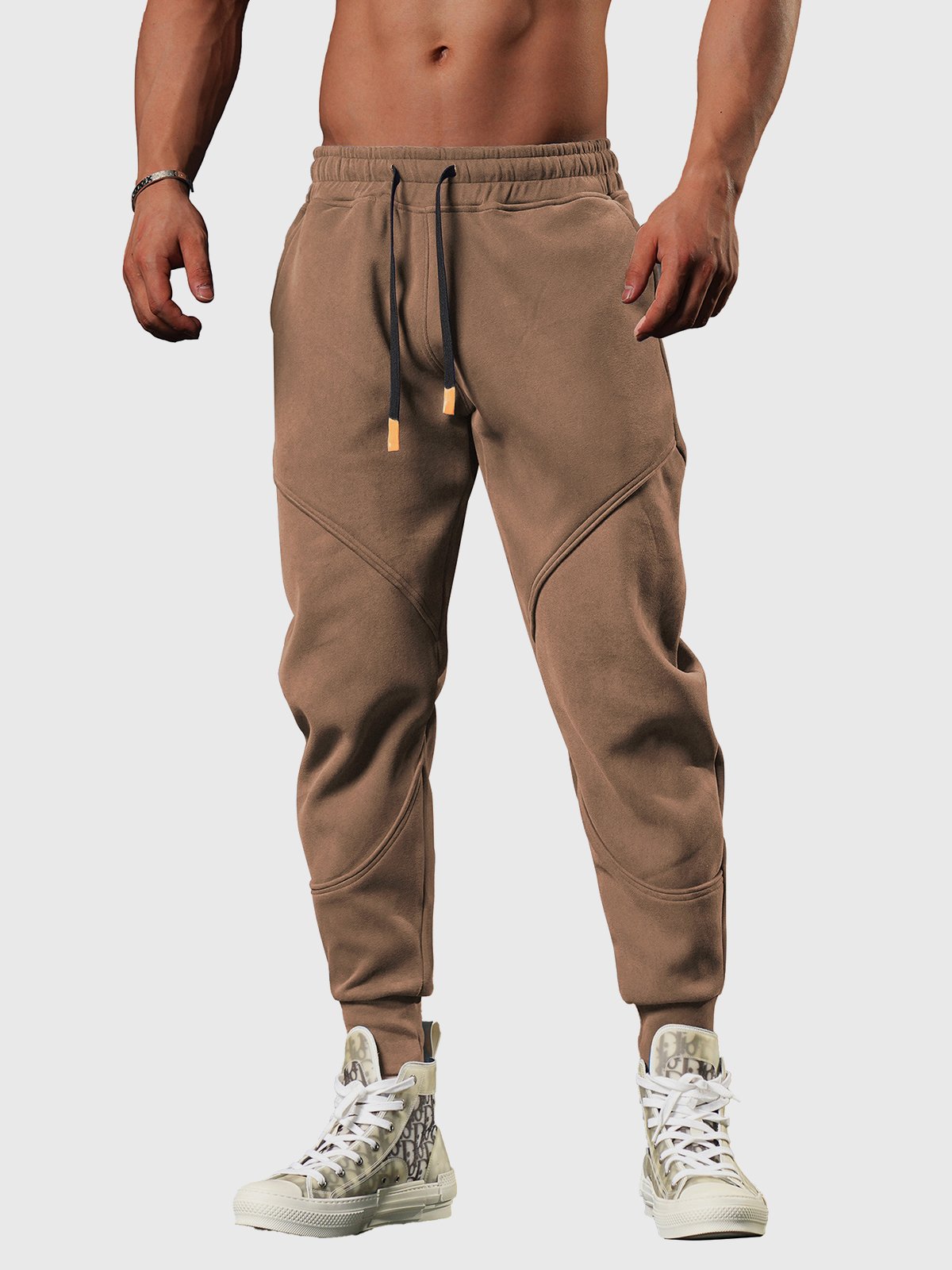 Men’s Motion Sweatpants Loose Fit Tapered Joggers for Gym & Running