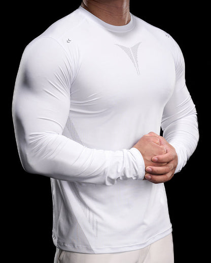 High Stretch Compression Long Sleeve Sports Shirt for Men New