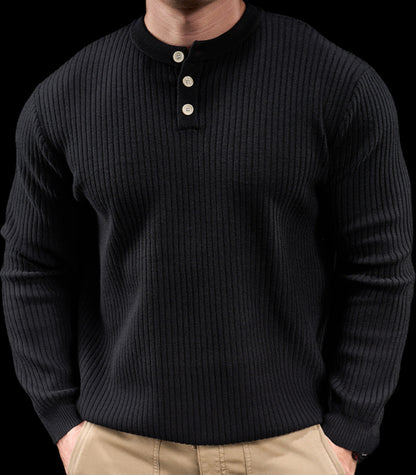 Men’s Knit High Neck Long Sleeve Casual T-Shirt New