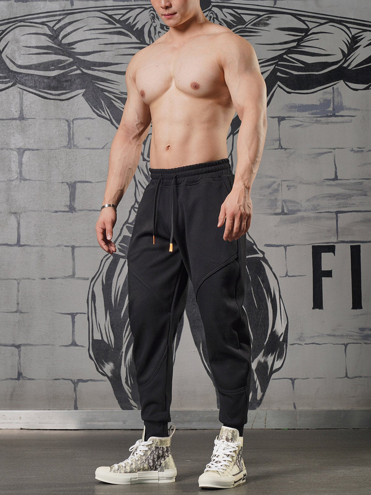 Men’s Motion Sweatpants Loose Fit Tapered Joggers for Gym & Running