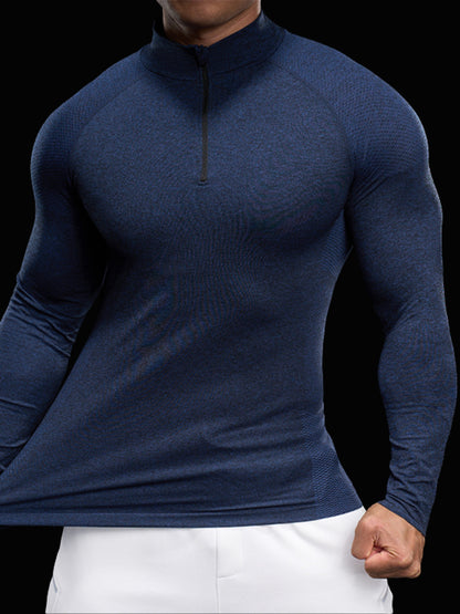 Men’s Long Sleeve Compression Quick-Dry Base Layer
