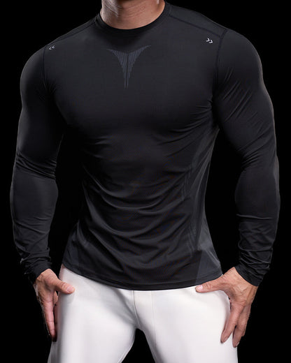 High Stretch Compression Long Sleeve Sports Shirt for Men New
