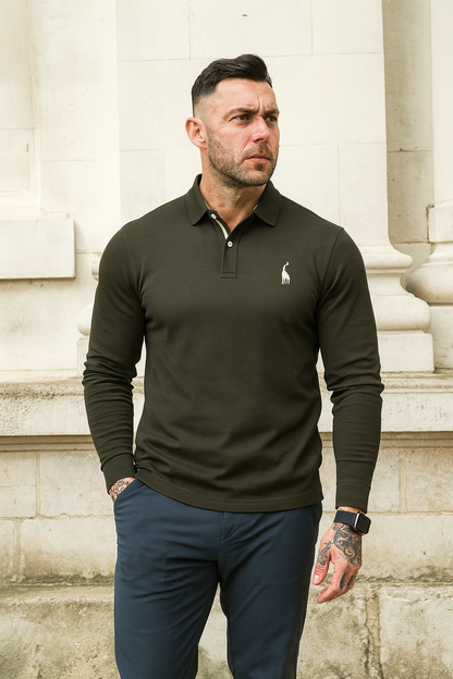 Men’s Solid Color Polo Shirt