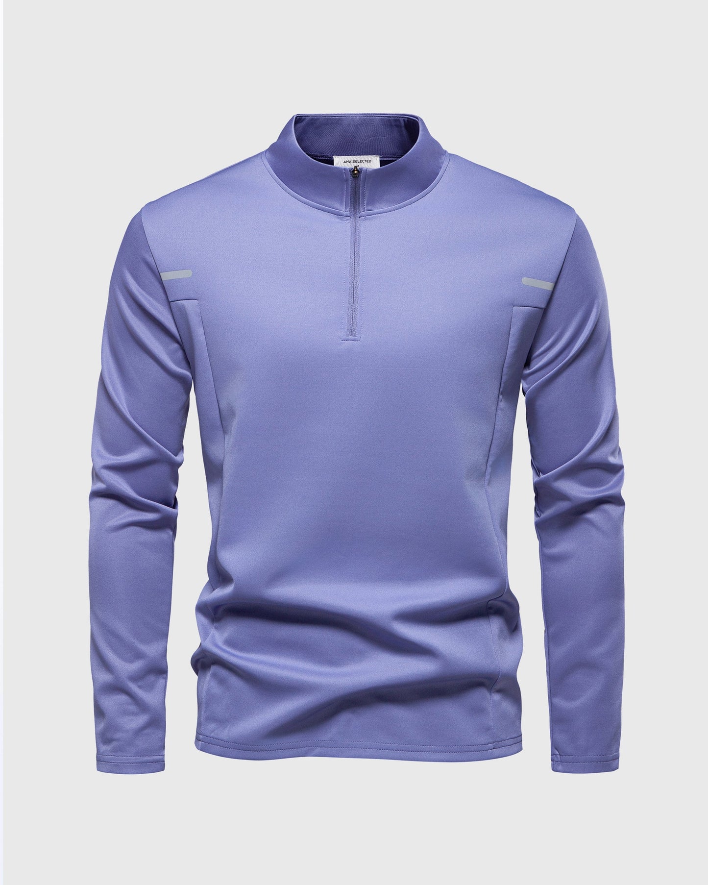 Men’s Reflective Quarter-Zip Running & Training Long Sleeve Shirt