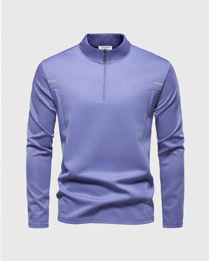 Men’s Reflective Quarter-Zip Running & Training Long Sleeve Shirt