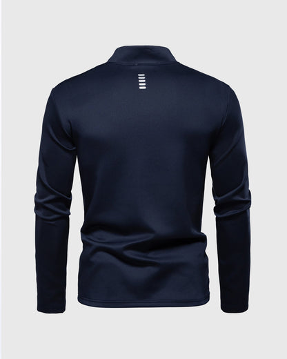 Men’s Reflective Quarter-Zip Running & Training Long Sleeve Shirt