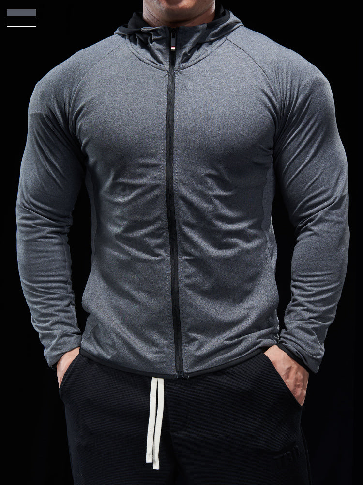 Men’s Zip-Up Hooded Sports Jacket New