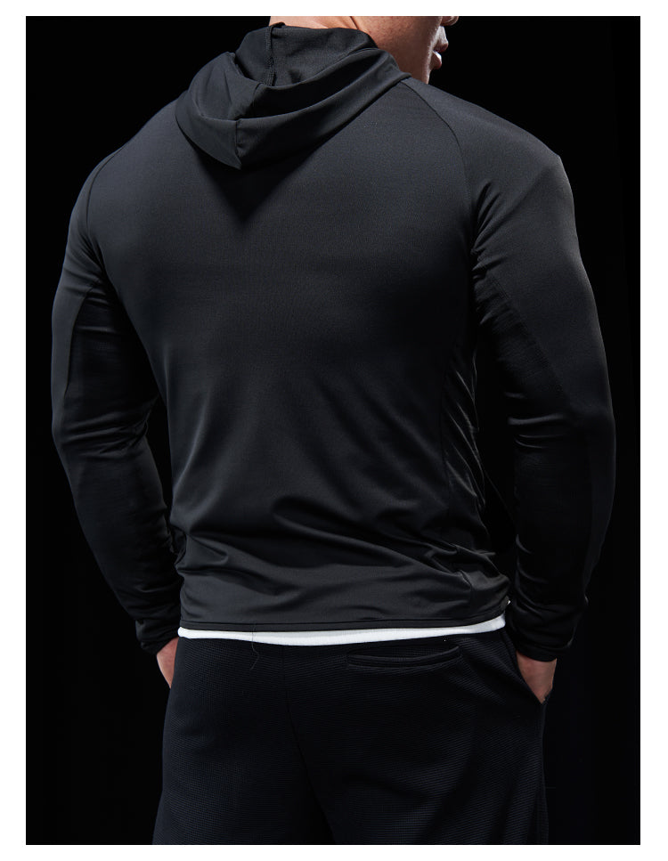Men’s Zip-Up Hooded Sports Jacket