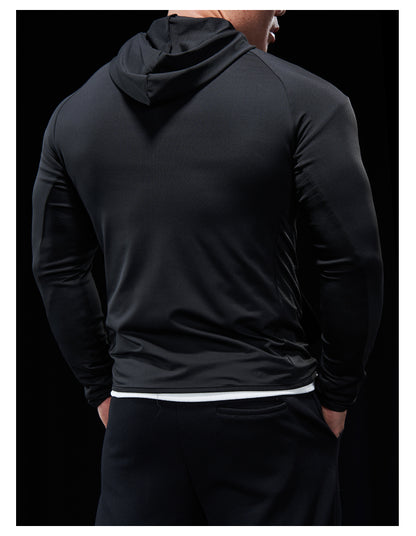 Men’s Zip-Up Hooded Sports Jacket