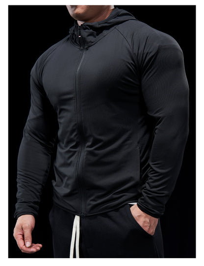 Men’s Zip-Up Hooded Sports Jacket