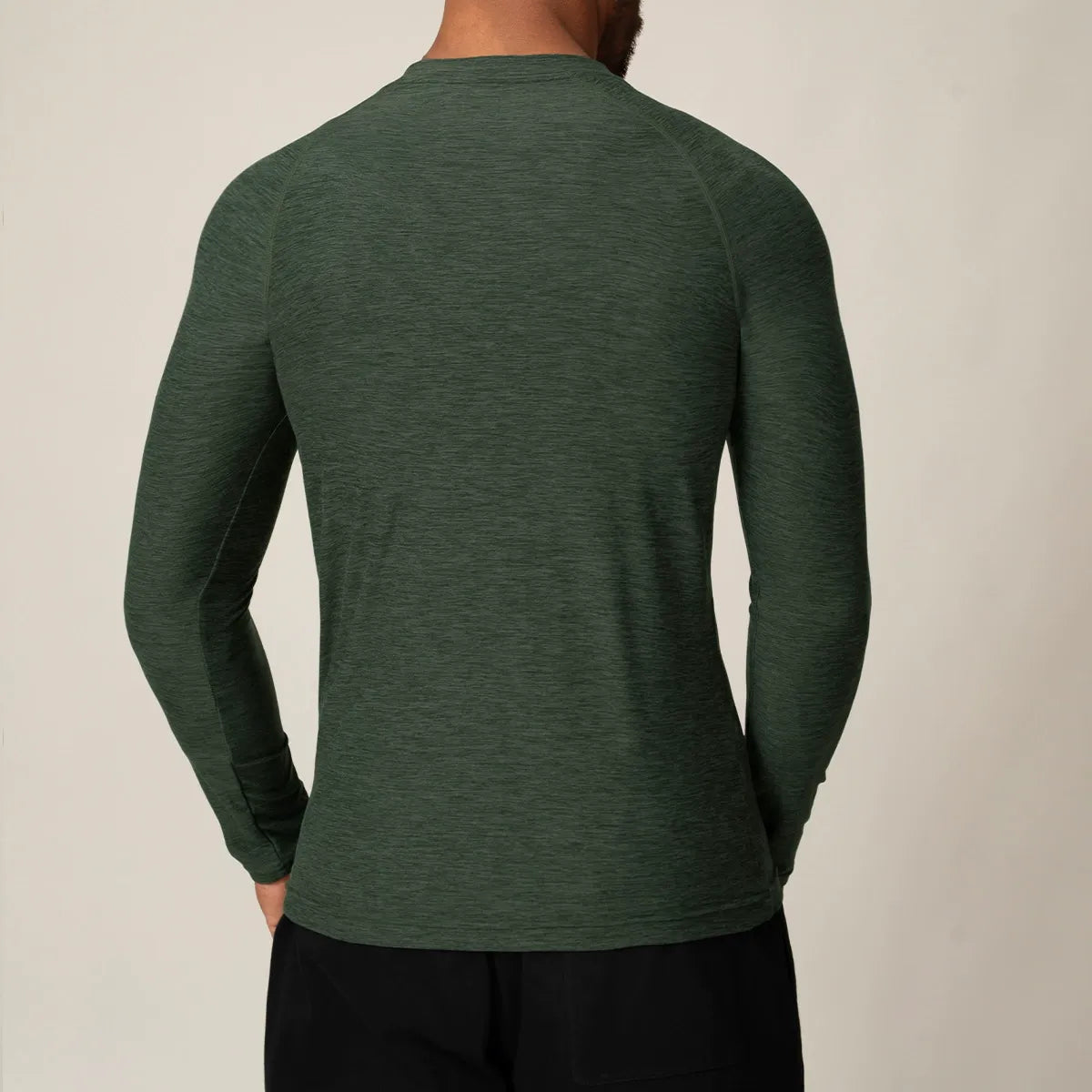 Men’s Quick-Dry Long Sleeve Athletic T-Shirt for Running, Gym