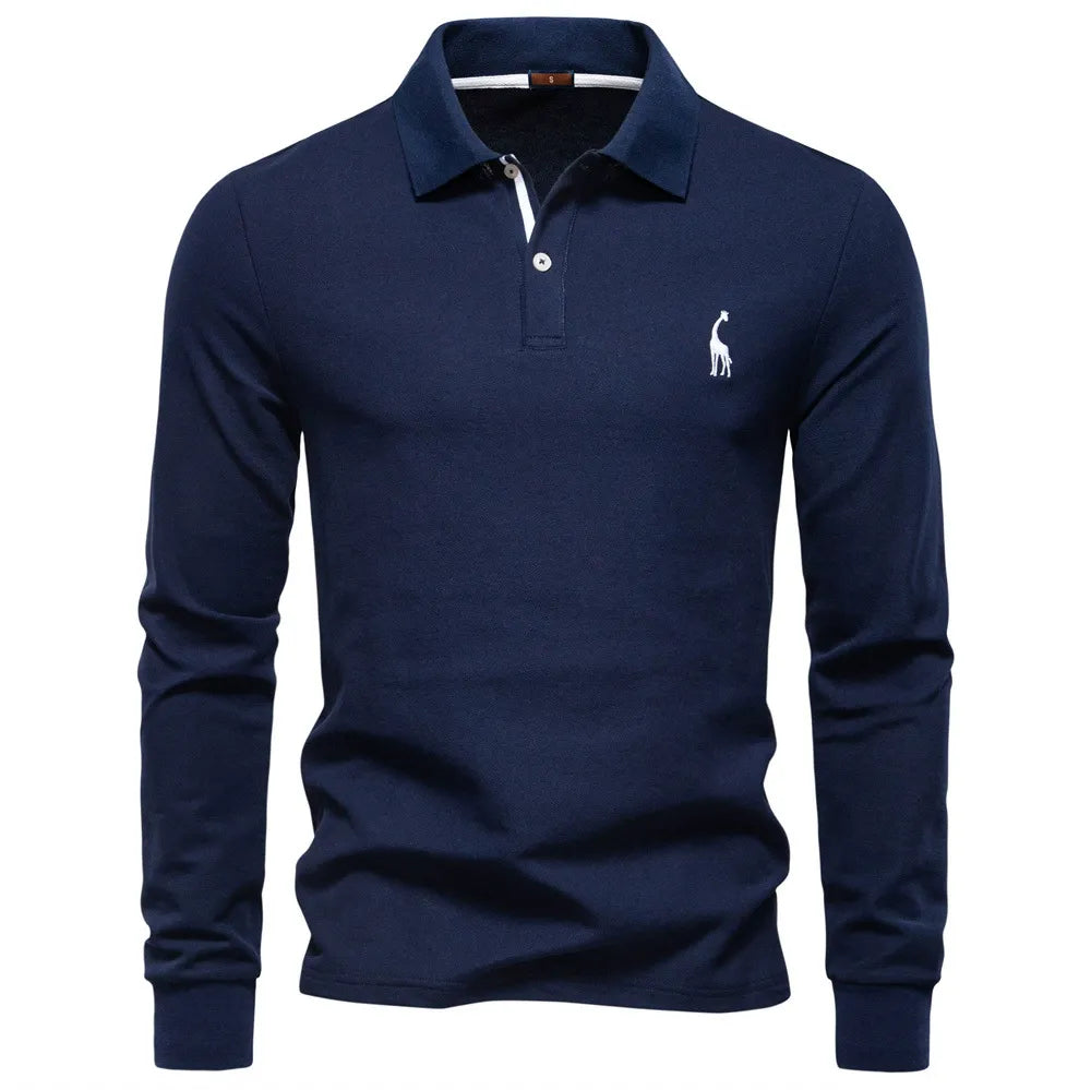 Men’s Solid Color Polo Shirt