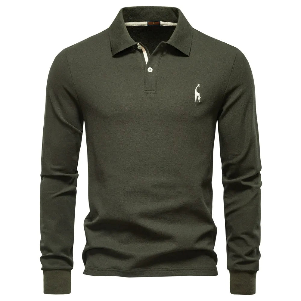 Men’s Solid Color Polo Shirt