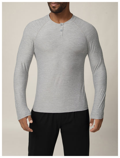 Men’s Quick-Dry Long Sleeve Athletic T-Shirt for Running, Gym