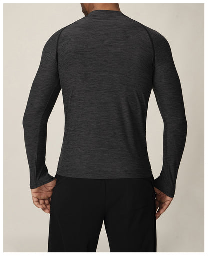 Men’s Quick-Dry Long Sleeve Athletic T-Shirt for Running, Gym