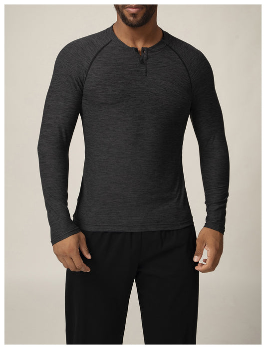 Men’s Quick-Dry Long Sleeve Athletic T-Shirt for Running, Gym