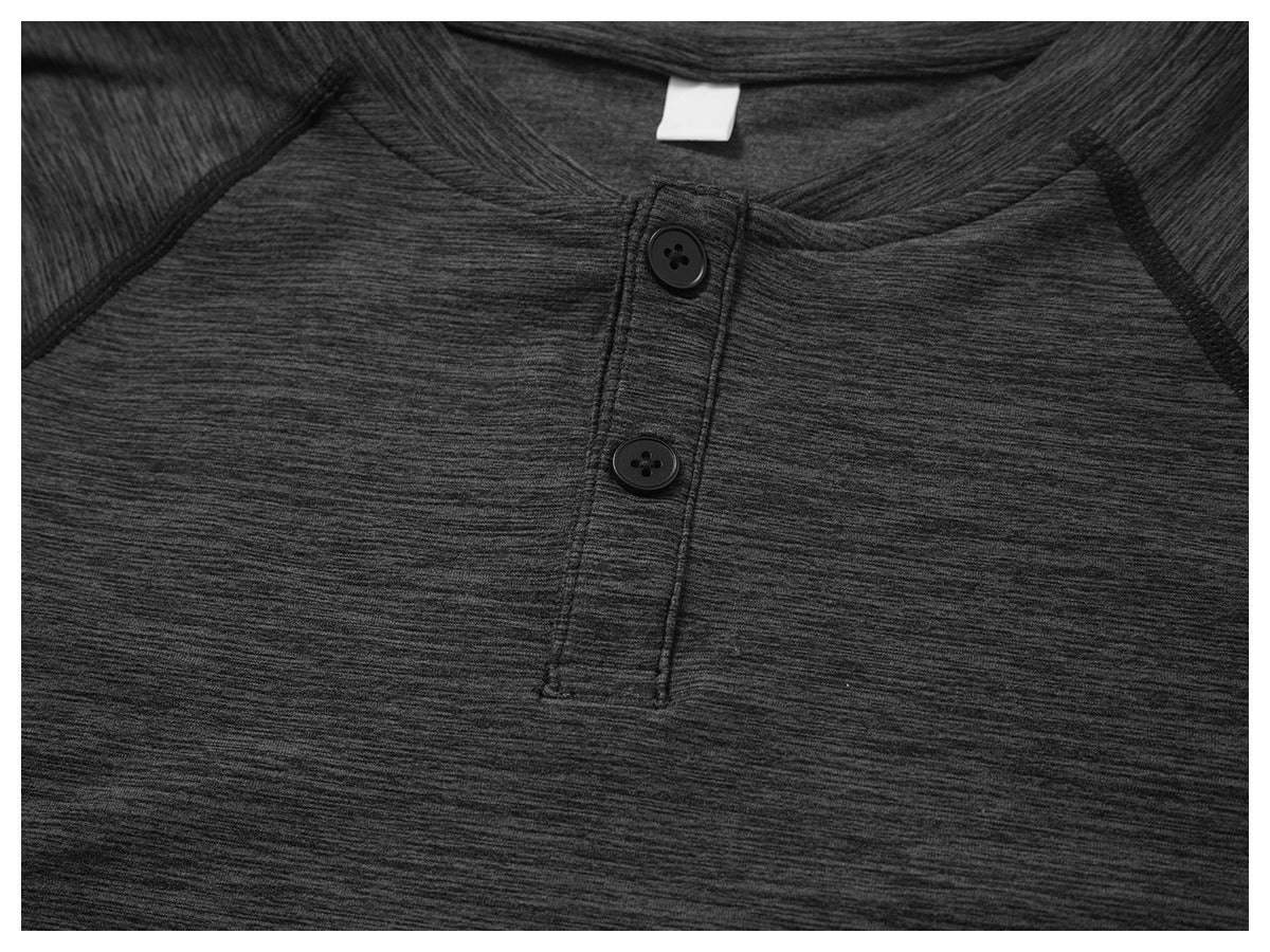 Men’s Quick-Dry Long Sleeve Athletic T-Shirt for Running, Gym