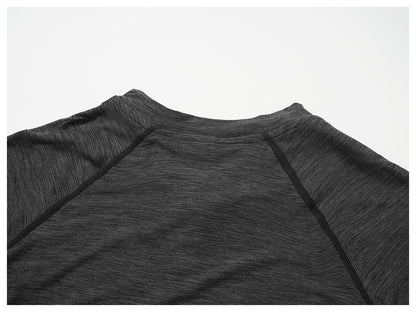 Men’s Quick-Dry Long Sleeve Athletic T-Shirt for Running, Gym